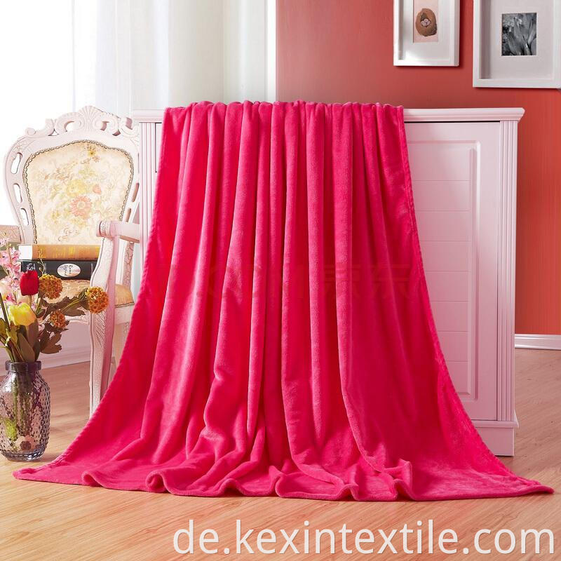 solid color flannel coral blanket